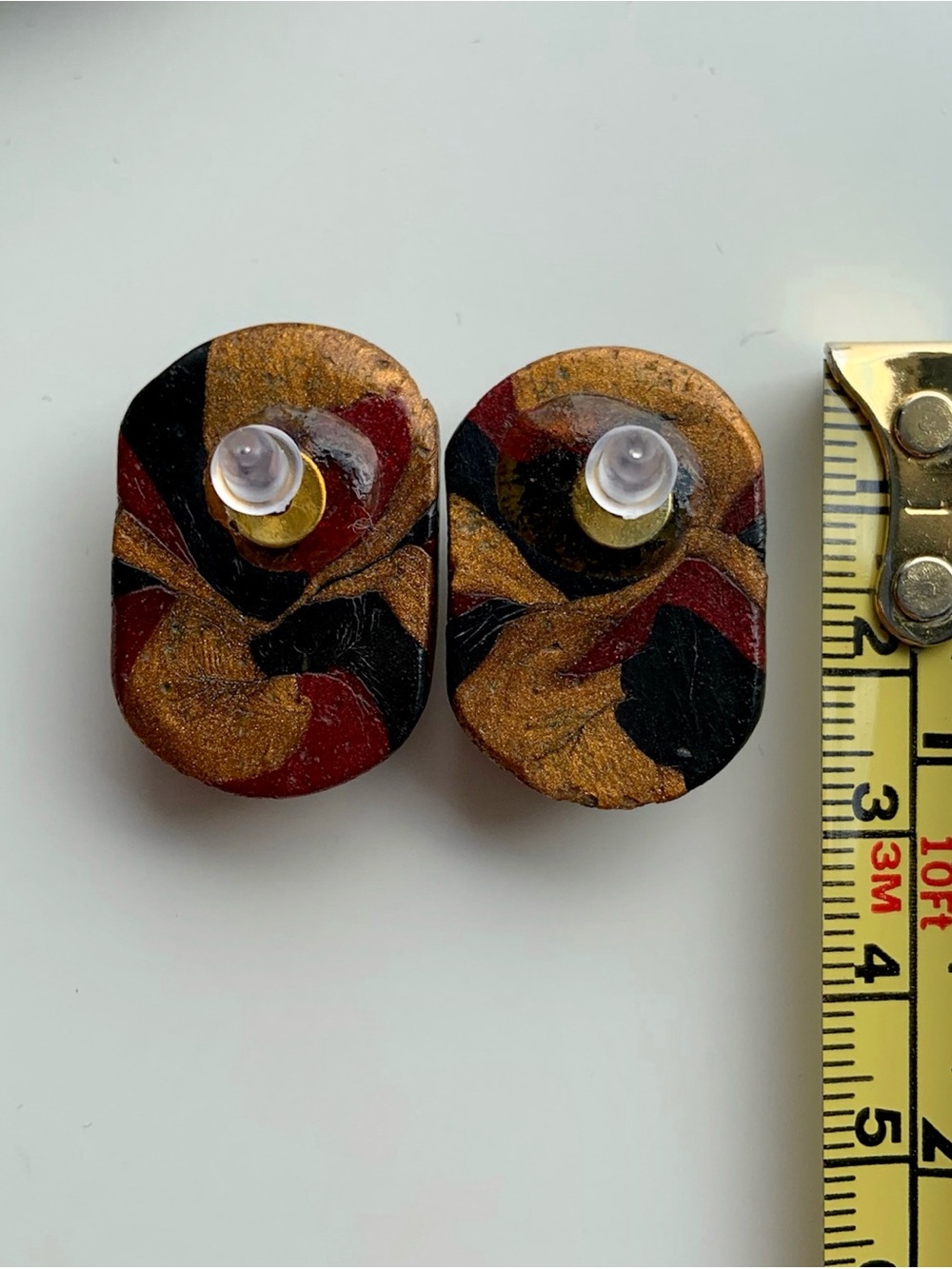 ๐๏ธ Bundle sale! Painted wood bracelet and earrings set - Picture 6 of 7